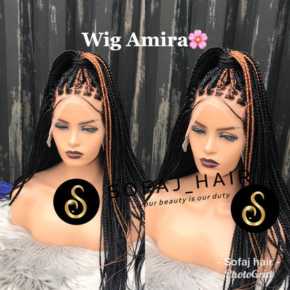 Wig Amira. (Frontal box braids)