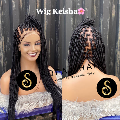 Wig Keisha. (Full lace box braids)