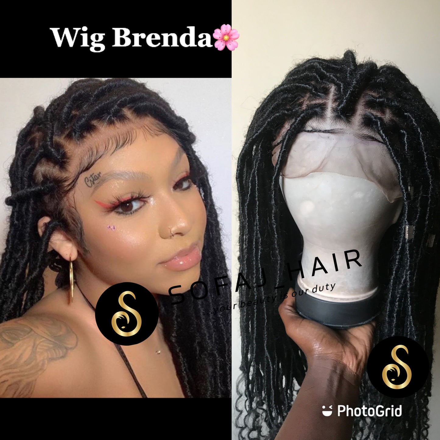 Wig Brenda. (Goddess Faux locs)